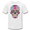 Colorful Sugar Skull T-Shirt - white