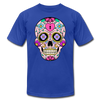 Colorful Sugar Skull T-Shirt - royal blue