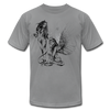 Tribal Maori Devil & Angel T-Shirt - slate