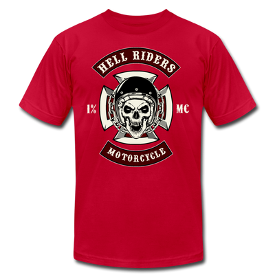 Hell Riders Skull T-Shirt - red
