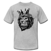 Lion Crown T-Shirt - heather gray