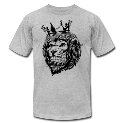 Lion Crown T-Shirt - heather gray