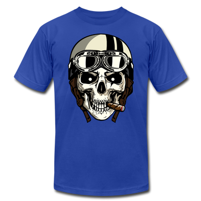 Racer Skull T-Shirt - royal blue