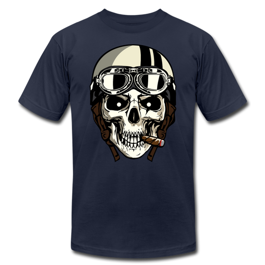 Racer Skull T-Shirt - navy