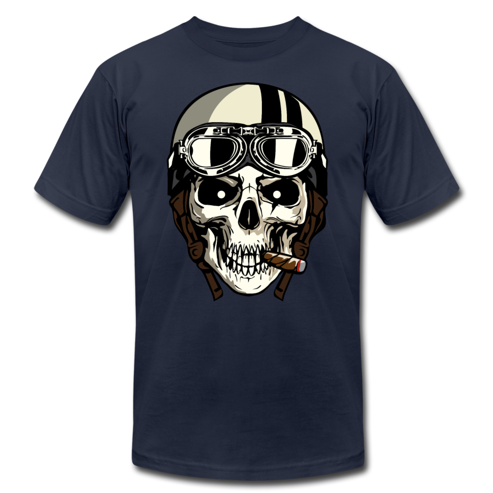 Racer Skull T-Shirt - navy