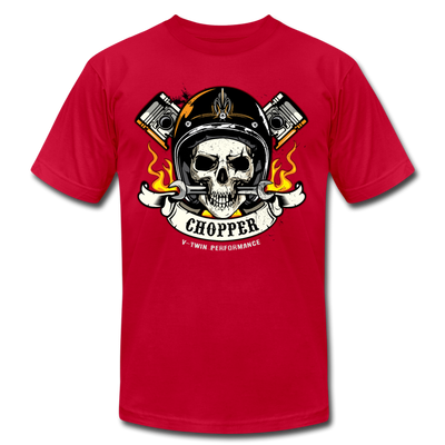 Chopper Skull T-Shirt - red