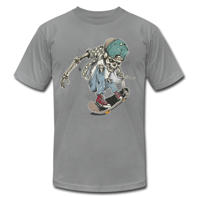 Skater Skeleton T-Shirt - slate