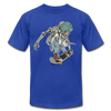 Skater Skeleton T-Shirt - royal blue