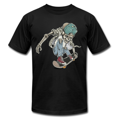Skater Skeleton T-Shirt - black