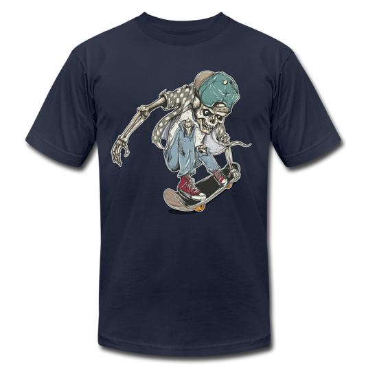 Skater Skeleton T-Shirt - navy