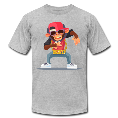 Hip Hop Monkey T-Shirt - heather gray
