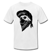 Hardcore Gangster Skull T-Shirt - white