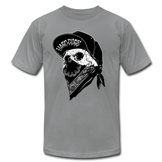 Hardcore Gangster Skull T-Shirt - slate
