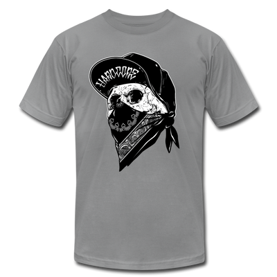 Hardcore Gangster Skull T-Shirt - slate