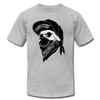 Hardcore Gangster Skull T-Shirt - heather gray