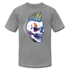 Mohawk Rocker Skull T-Shirt - slate