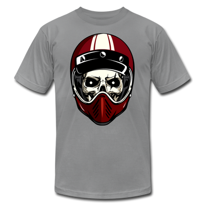 Racer Helmet Skull T-Shirt - slate