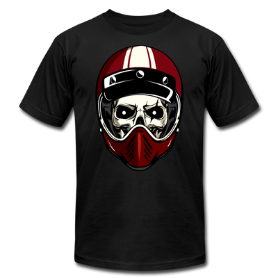 Racer Helmet Skull T-Shirt - black