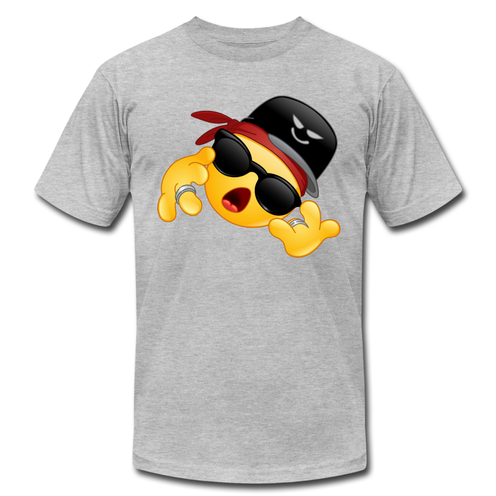 Hip Hop Emoji T-Shirt - heather gray