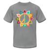 Floral Peace Sign T-Shirt - slate