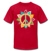 Floral Peace Sign T-Shirt - red