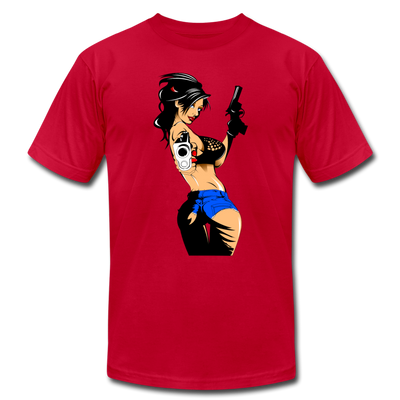 Girl with Guns T-Shirt - red