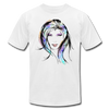 Colorful Girl Hair T-Shirt - white