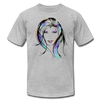 Colorful Girl Hair T-Shirt - heather gray