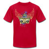 Gold Boombox Wings T-Shirt - red