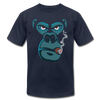 Smoking Gorilla T-Shirt - navy