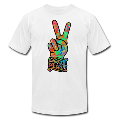 Hippie Love Peace T-Shirt - white