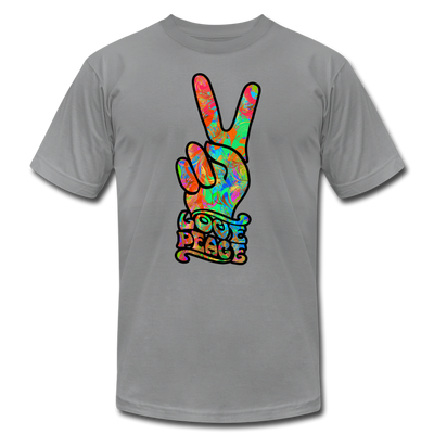 Hippie Love Peace T-Shirt - slate