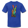 Hippie Love Peace T-Shirt - royal blue