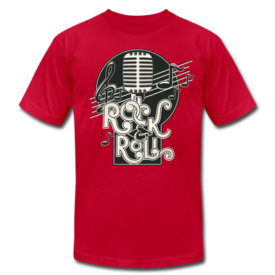 Rock & Roll Microphone T-Shirt - red