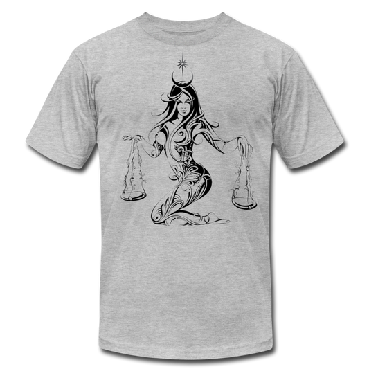 Tribal Maori Girl Scales T-Shirt - heather gray