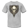 Skull Wings T-Shirt - heather gray