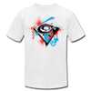 Abstract Turntable T-Shirt - white