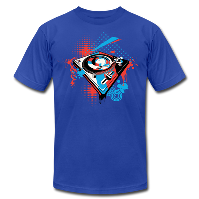 Abstract Turntable T-Shirt - royal blue