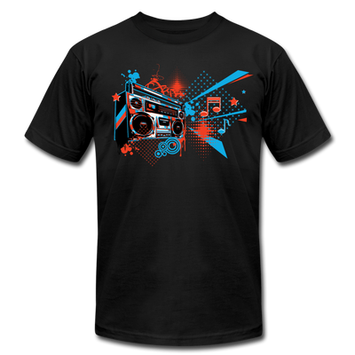 Abstract Boombox T-Shirt - black