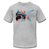 Abstract Boombox T-Shirt - heather gray