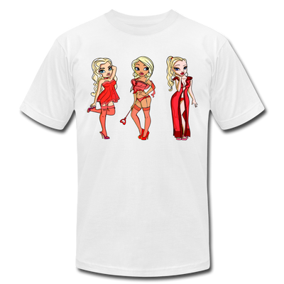 Hot Cartoon Girls T-Shirt - white