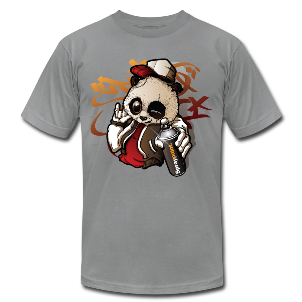Hip Hop Panda Graffiti Artist T-Shirt - slate
