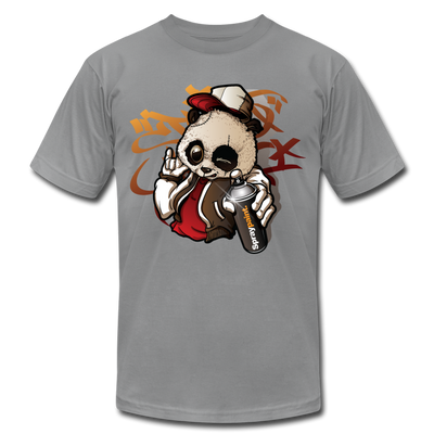 Hip Hop Panda Graffiti Artist T-Shirt - slate