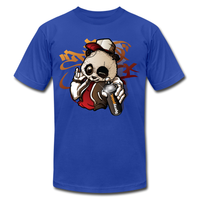 Hip Hop Panda Graffiti Artist T-Shirt - royal blue