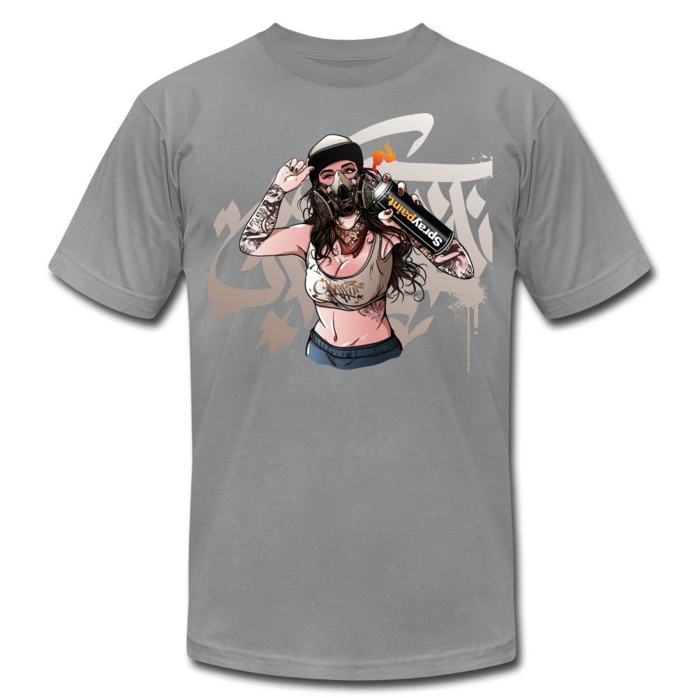 Graffiti artist Girl T-Shirt - slate