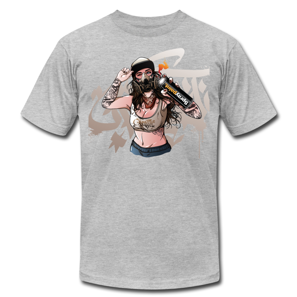 Graffiti artist Girl T-Shirt - heather gray