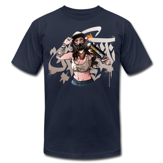 Graffiti artist Girl T-Shirt - navy