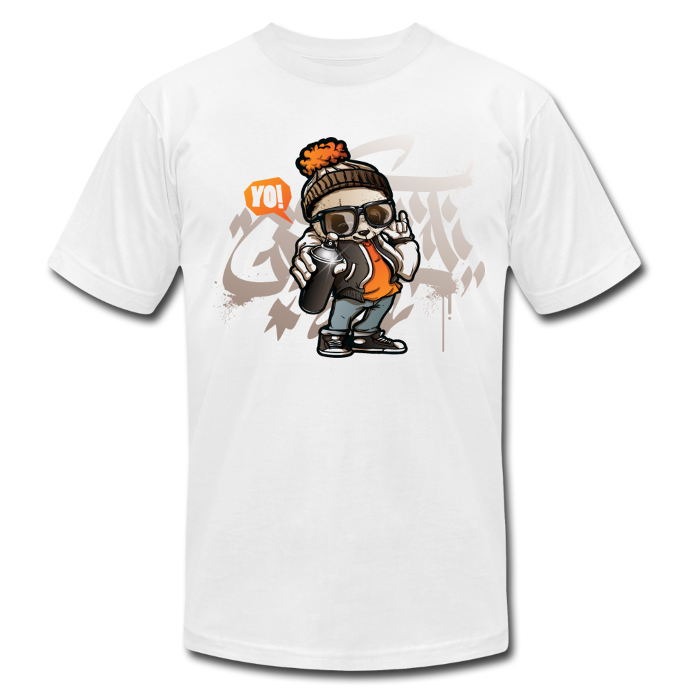 Hip Hop Panda Graffiti Artist T-Shirt - white