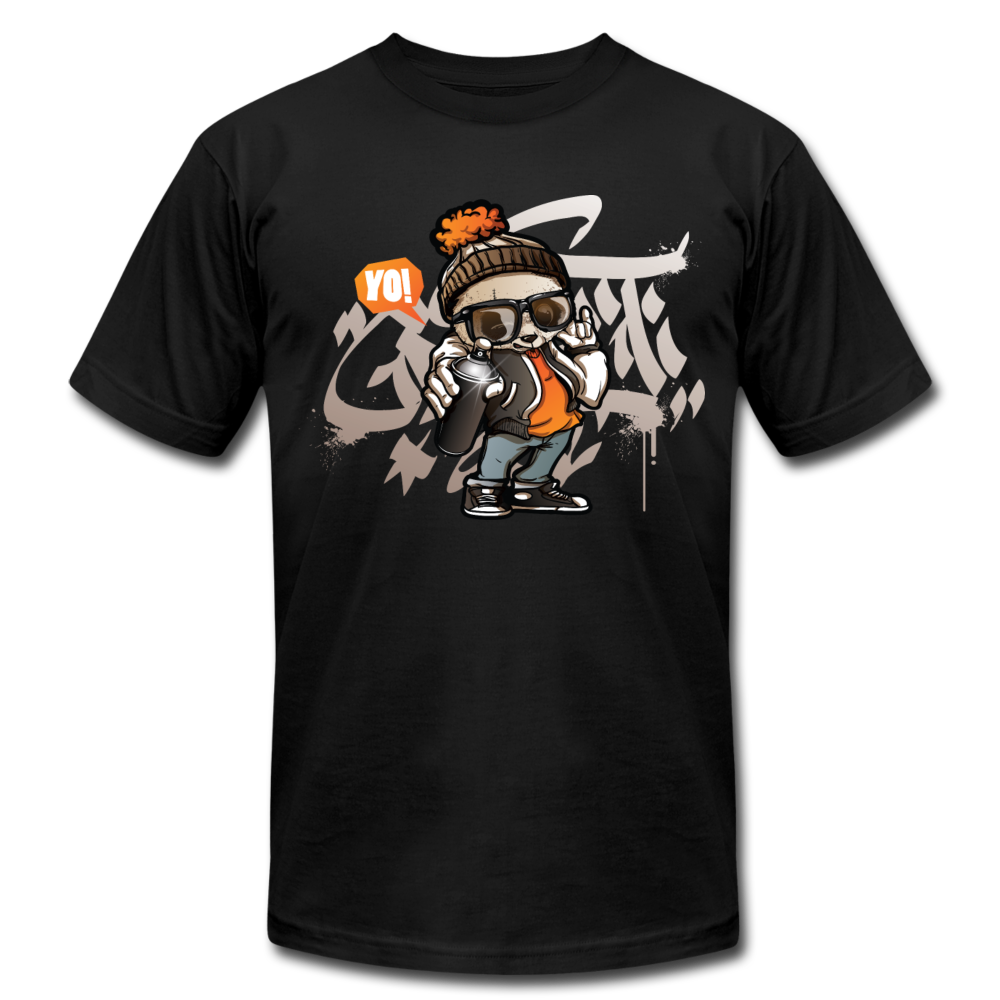 Hip Hop Panda Graffiti Artist T-Shirt - black