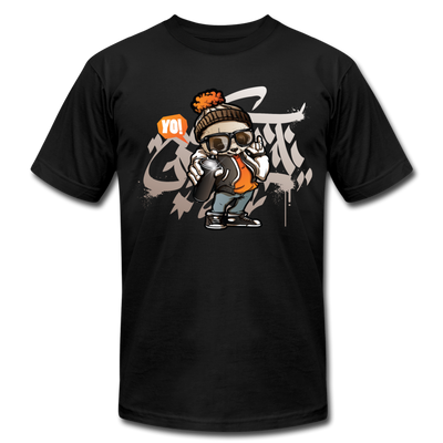 Hip Hop Panda Graffiti Artist T-Shirt - black